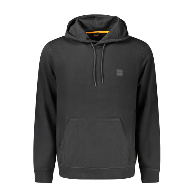Hugo Boss Black Cotton Men's Hooded Sweatshirt Hugo Boss
