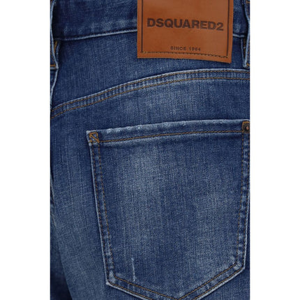 Dsquared² Blue Cotton Bermuda Shorts