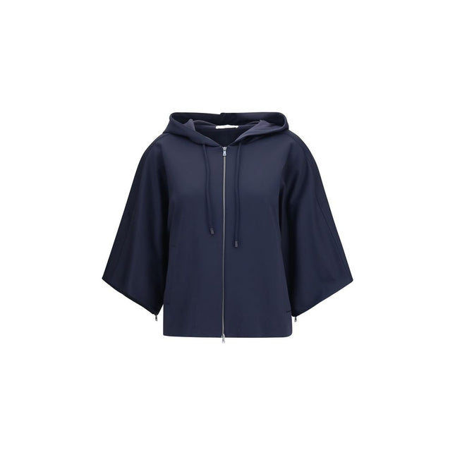Max Mara Blue Polyamide Sweatshirt Max Mara