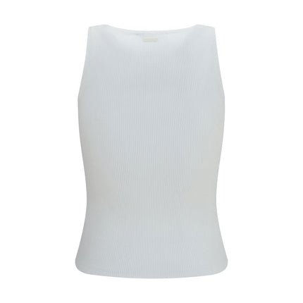 Max Mara White Viscose Tank Tops