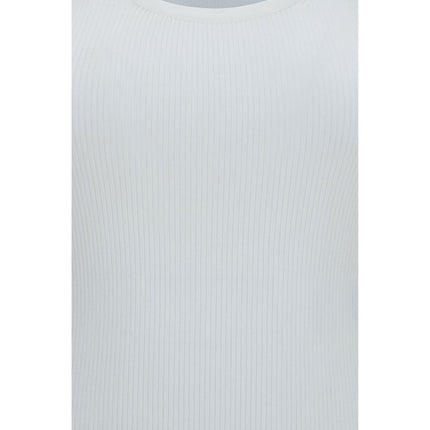 Max Mara White Viscose Tank Tops