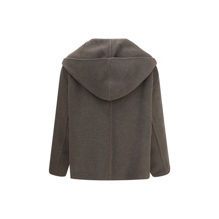 Khaite Bicolor Wool Oves Aries Full-Length Jacket