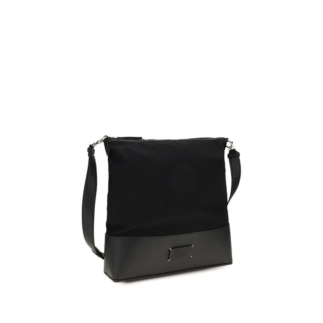 Maison Margiela Black Calf Leather Bos Taurus Shoulder Bag