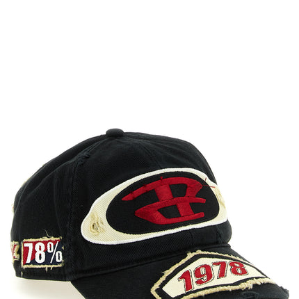 Diesel Black Cotton Cap (Baseball Hat) Diesel