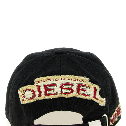 Diesel Black Cotton Cap (Baseball Hat) Diesel