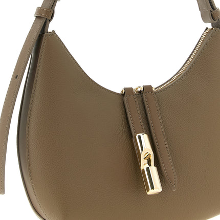 Furla Beige Calfskin Shoulder Bag