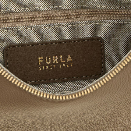 Furla Beige Calfskin Shoulder Bag