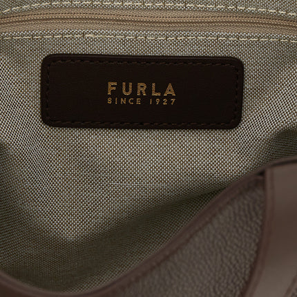 Furla Brown Calfskin Tote Bag