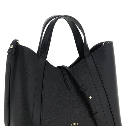 Furla Black Calfskin Tote Bag