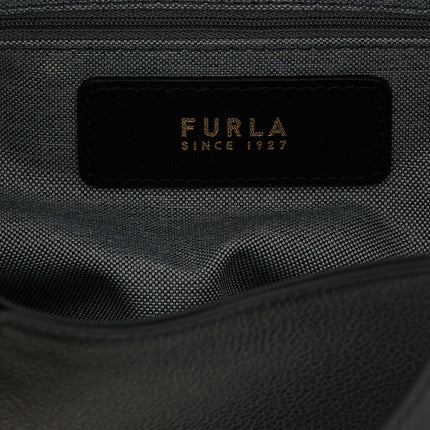 Furla Black Calfskin Tote Bag