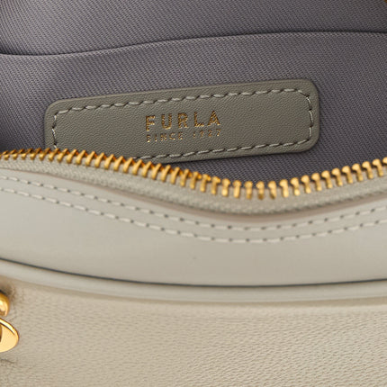 Furla Gray Calfskin Handbag