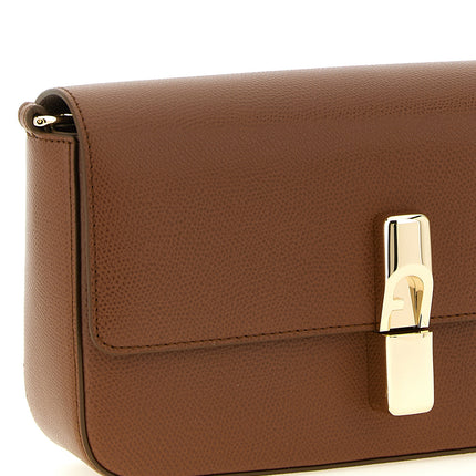 Furla Brown Calfskin Crossbody Bag