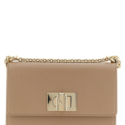 Furla Beige Calfskin Crossbody Bag Furla