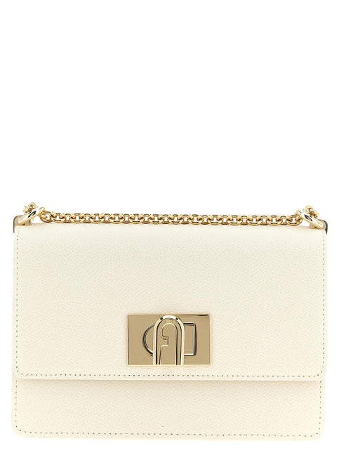 Furla White Calfskin Crossbody Bag