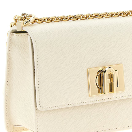 Furla White Calfskin Crossbody Bag