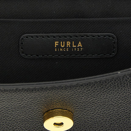 Furla Black Calfskin Handbag