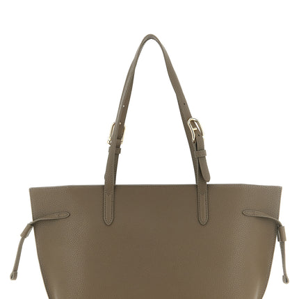 Furla Gray Calfskin Tote Bag