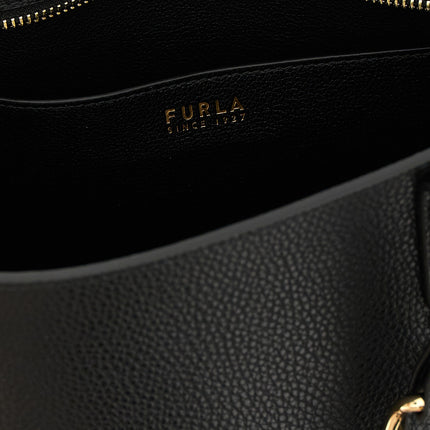 Furla Black Calfskin Tote Bag