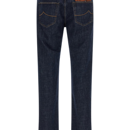 Jacob Cohen Blue Cotton Slim Fit Jeans