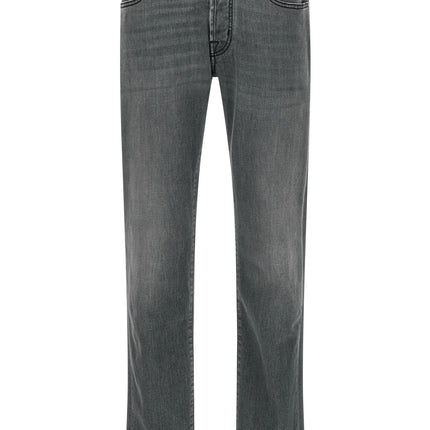 Jacob Cohen Gray Cotton Slim Fit Jeans