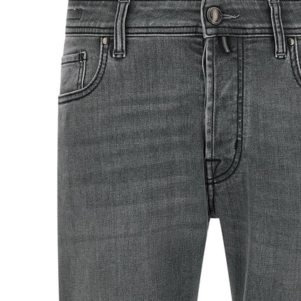 Jacob Cohen Gray Cotton Slim Fit Jeans
