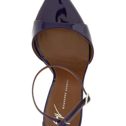 Giuseppe Zanotti Purple Calfskin Stiletto Heel Sandals