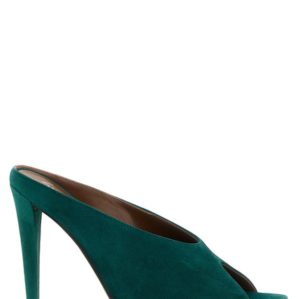 Giuseppe Zanotti Bicolor Suede Leather Stiletto Heel Sandals