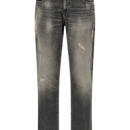 Diesel Gray Cotton Skinny Jeans Diesel