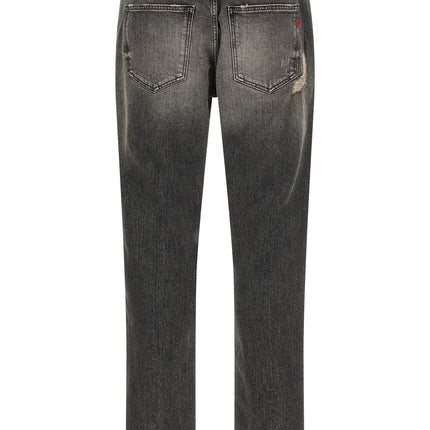 Diesel Gray Cotton Skinny Jeans Diesel