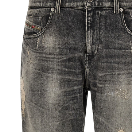 Diesel Gray Cotton Skinny Jeans Diesel
