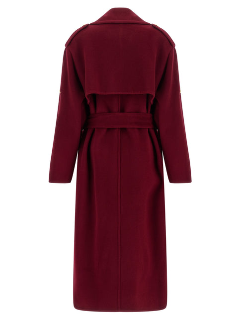 Alberta Ferretti Multicolor Wool Coat Alberta Ferretti