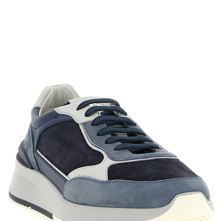 Brunello Cucinelli Blue Calfskin Athletic Sneakers