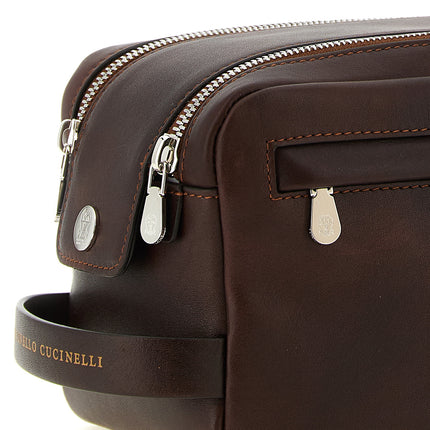 Brunello Cucinelli Bordeaux Calfskin Accessories