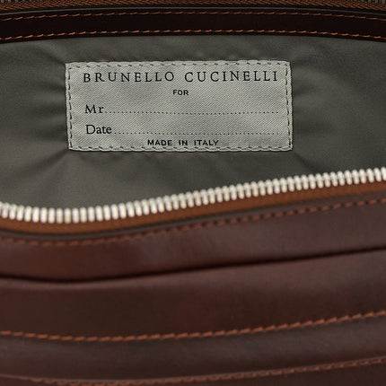 Brunello Cucinelli Bordeaux Calfskin Accessories