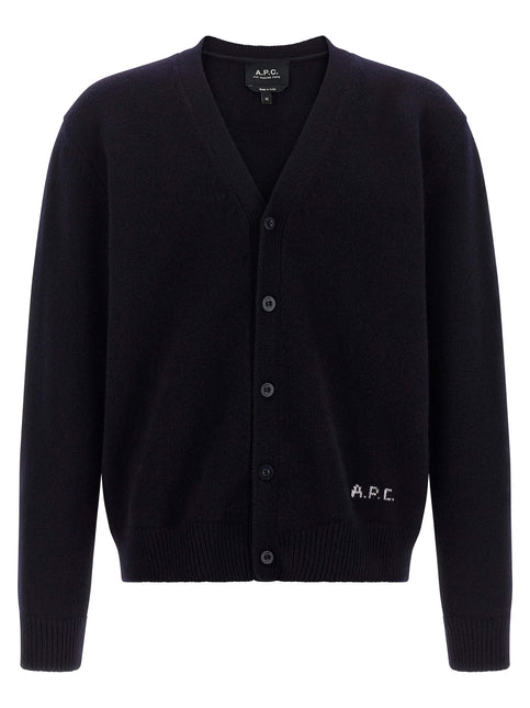 A.P.C. Blue Wool Cardigan
