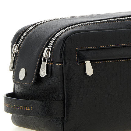 Brunello Cucinelli Black Calfskin Accessories Brunello Cucinelli