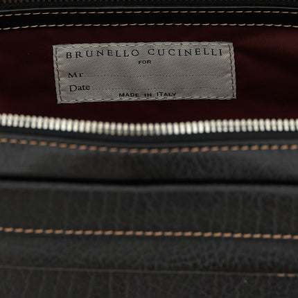 Brunello Cucinelli Black Calfskin Accessories Brunello Cucinelli