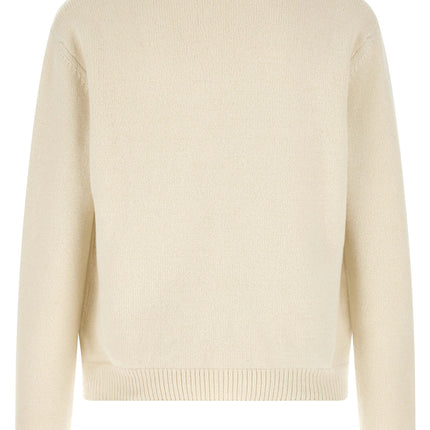 A.P.C. White Wool Cardigan