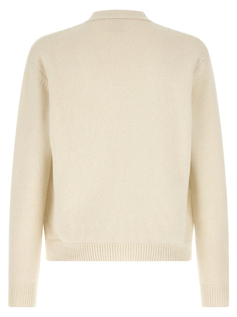 A.P.C. White Wool Cardigan