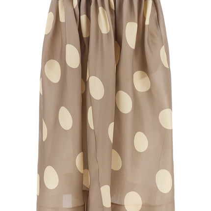 Khaite Gray Silk Mini Skirt