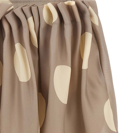 Khaite Gray Silk Mini Skirt