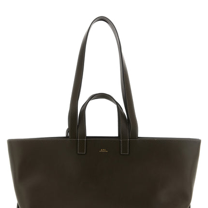A.P.C. Brown Cowhide Tote Bag