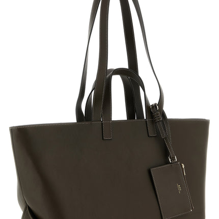A.P.C. Brown Cowhide Tote Bag