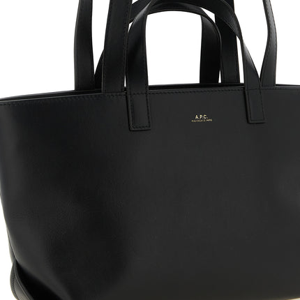 A.P.C. Black Cowhide Tote Bag