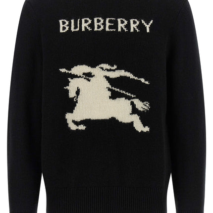 Burberry Black Wool Cardigan Burberry
