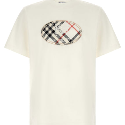 Burberry White Cotton T-Shirt Burberry