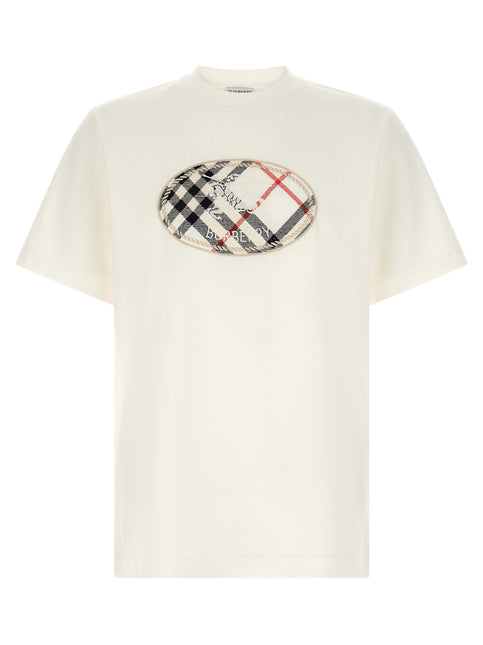 Burberry White Cotton T-Shirt Burberry