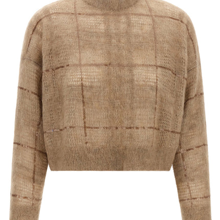Brunello Cucinelli Beige Wool Cardigan