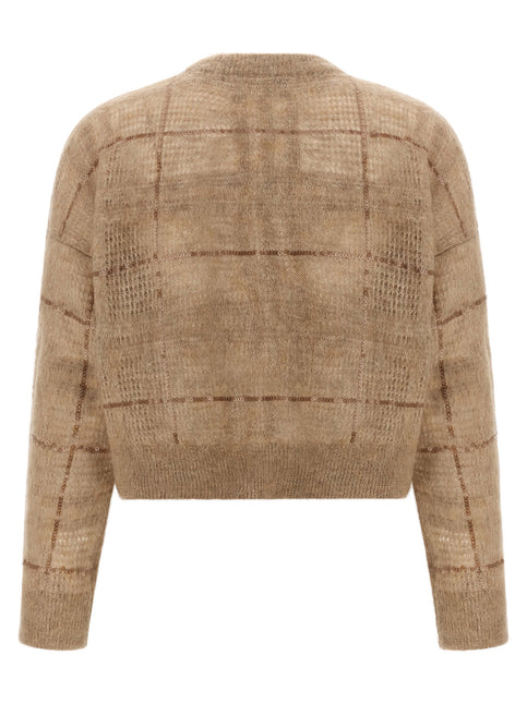 Brunello Cucinelli Beige Wool Cardigan