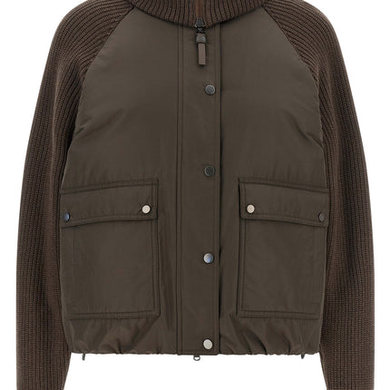 Brunello Cucinelli Brown Cotton Full-Length Jacket Brunello Cucinelli